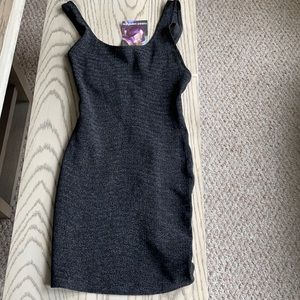 Naked wardrobe mini black dress